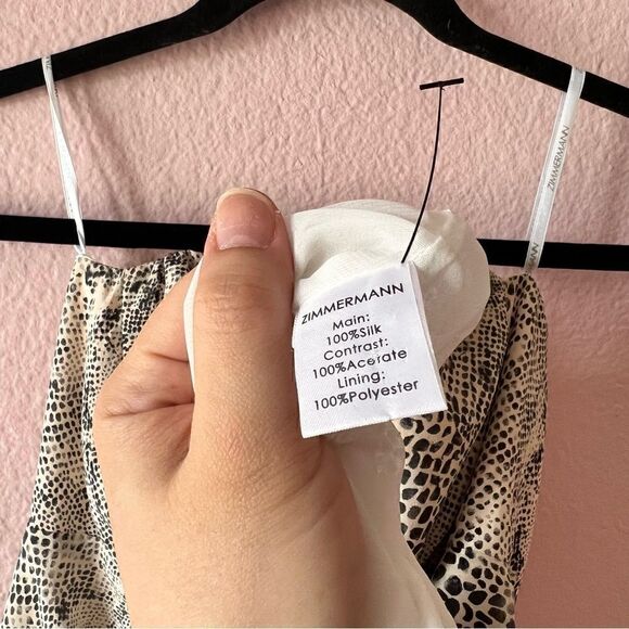 Zimmermann Monochrome Snake Print Mini Dress - Picture 14 of 16